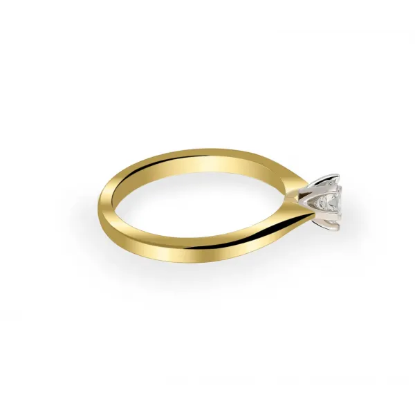 Złoty Pierścionek Z Brylantem 0,30ct RSDI07