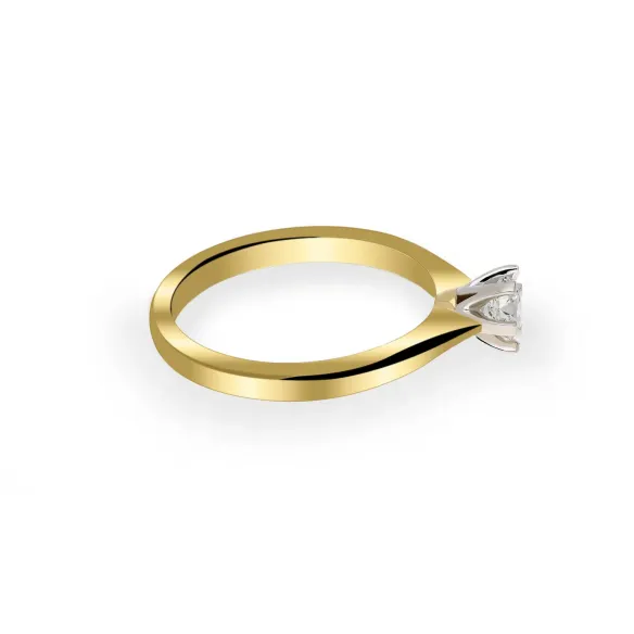 Złoty Pierścionek Z Brylantem 0,30ct RSDI07