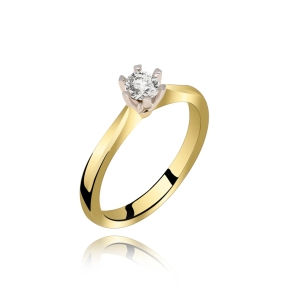 Złoty Pierścionek Z Brylantem 0,30ct RSDI07