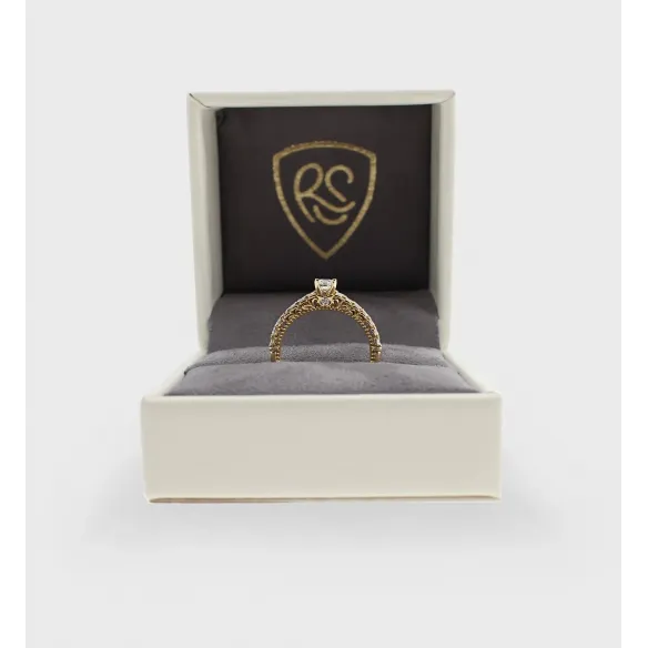 Pierścionek Złoty Z Brylantami 0,51ct RSTB0878