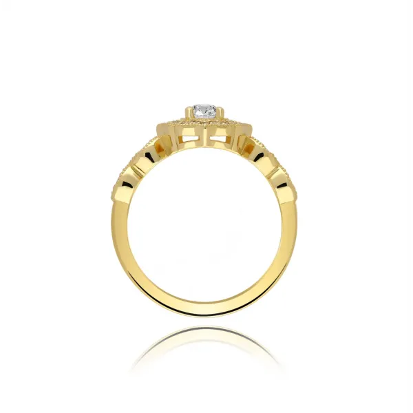 Złoty Pierścionek z Brylantami 0,30ct RSM0006