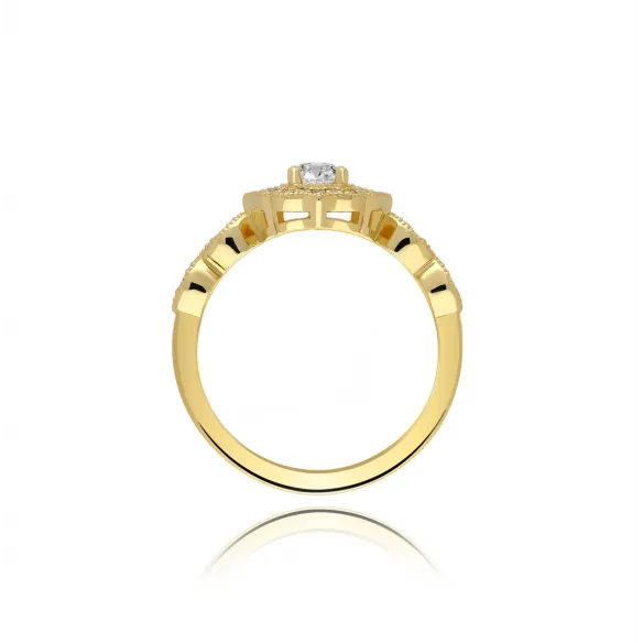 Złoty Pierścionek z Brylantami 0,30ct RSM0006