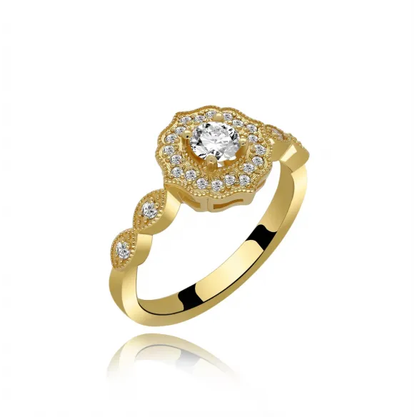 Złoty Pierścionek z Brylantami 0,30ct RSM0006