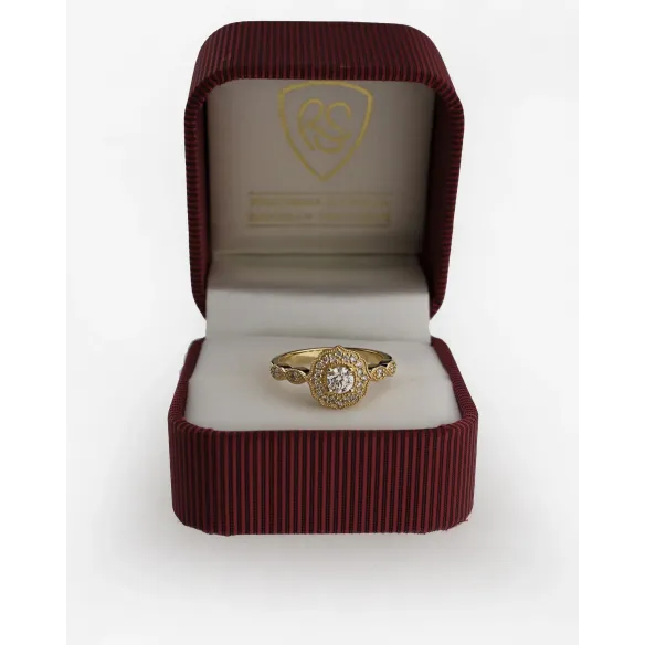 Złoty Pierścionek z Brylantami 0,30ct RSM0006