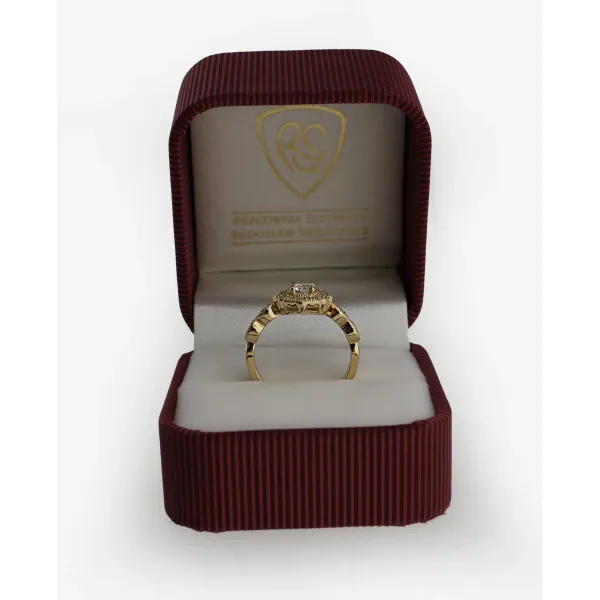 Złoty Pierścionek z Brylantami 0,30ct RSM0006