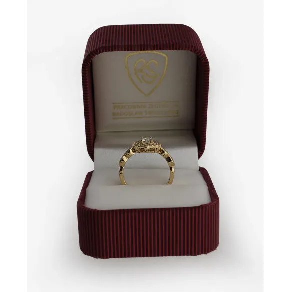 Złoty Pierścionek z Brylantami 0,30ct RSM0006