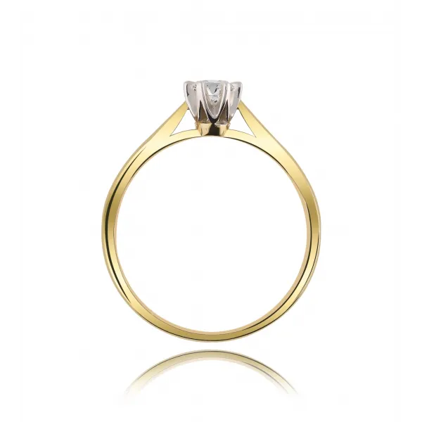 Pierścionek Złoty Z Brylantem 0,20ct RS0336