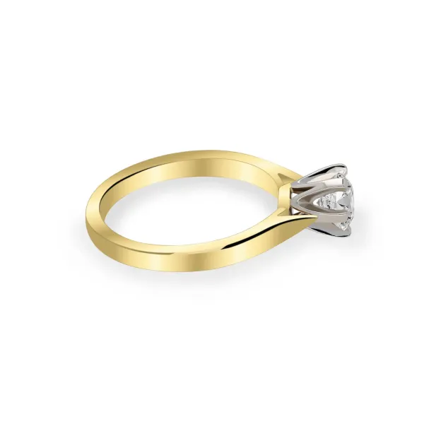 Złoty Pierścionek Z Moissanitem 0,50ct RS0336