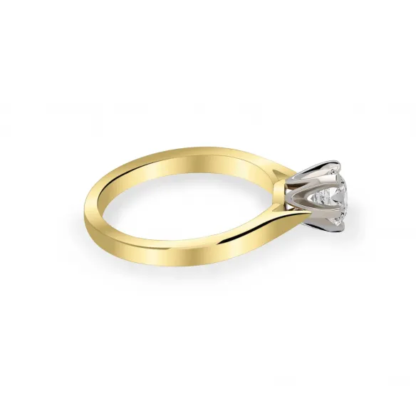 Złoty Pierścionek Z Moissanitem 0,50ct RS0336