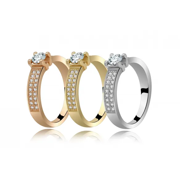 Pierścionek Złoty Z Brylantami 0,48 ct RSM0007