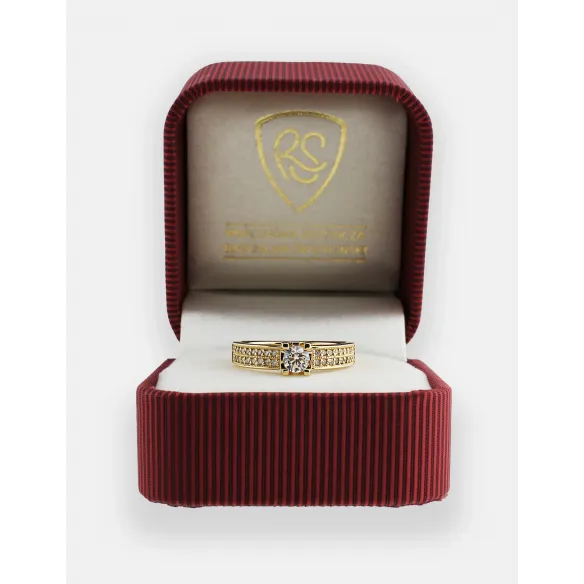Pierścionek Złoty Z Brylantami 0,48 ct RSM0007