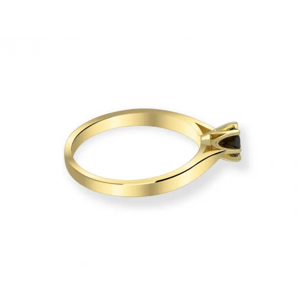 Pierścionek Z Czarnym Brylantem 0,25ct RS0336