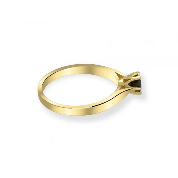 Pierścionek Z Czarnym Brylantem 0,25ct RS0336