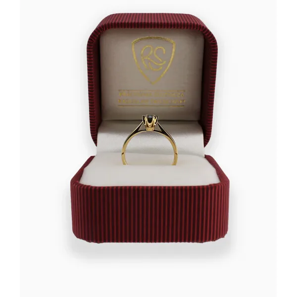 Pierścionek Z Czarnym Brylantem 0,25ct RS0336