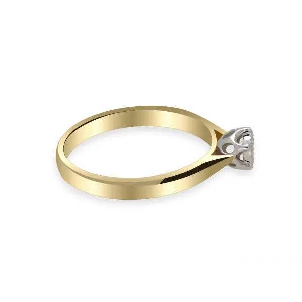 Pierścionek Złoty Z Brylantem 0,10ct RSDI4