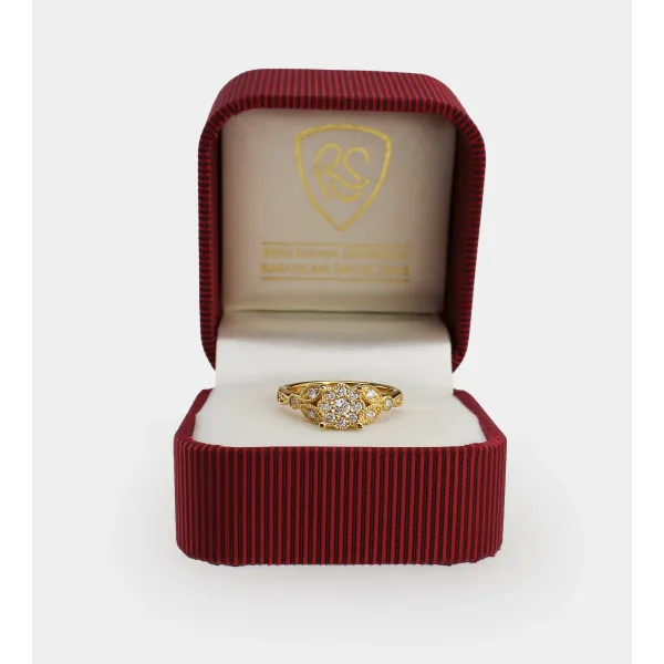 Złoty Pierścionek z Brylantami 0,30ct RSTB34