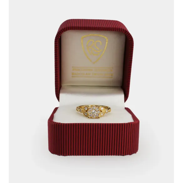 Złoty Pierścionek z Brylantami 0,30ct RSTB34