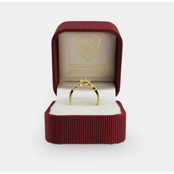 Złoty Pierścionek z Brylantami 0,30ct RSTB34