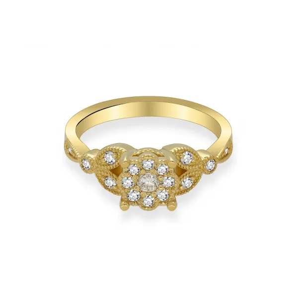 Złoty Pierścionek z Brylantami 0,30ct RSTB34