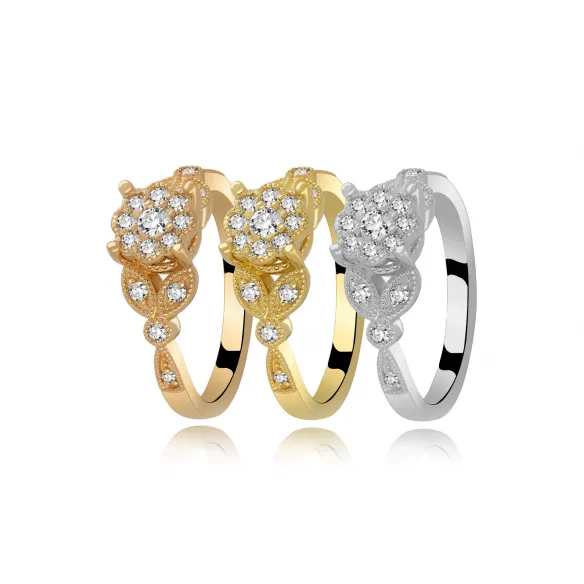 Złoty Pierścionek z Brylantami 0,30ct RSTB34