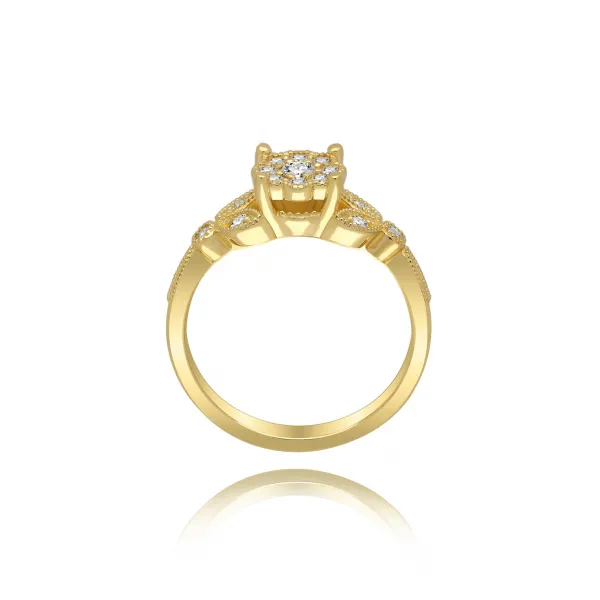 Złoty Pierścionek z Brylantami 0,30ct RSTB34