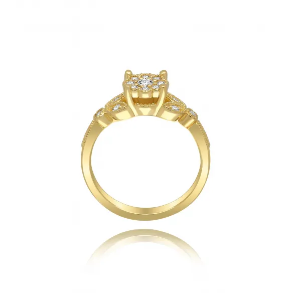 Złoty Pierścionek z Brylantami 0,30ct RSTB34