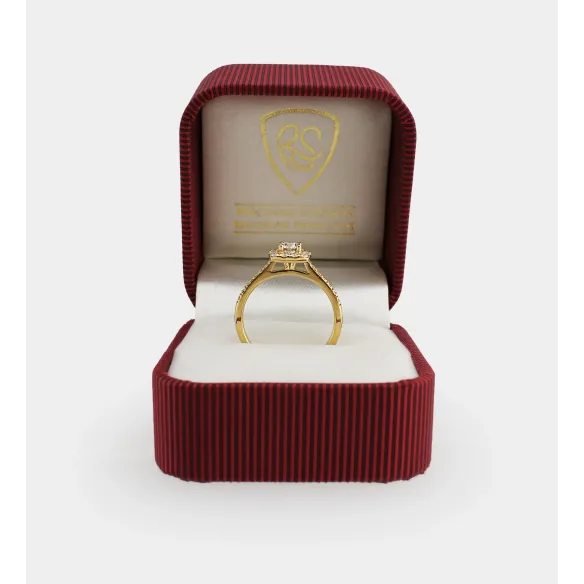 Pierścionek Zaręczynowy Z Brylantami 0,60ct RSR019