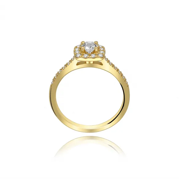 Pierścionek Zaręczynowy Z Brylantami 0,60ct RSR019