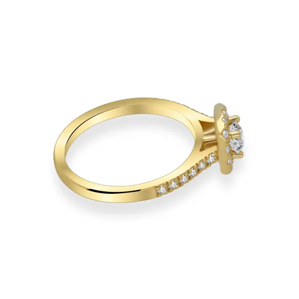 Pierścionek Zaręczynowy Z Brylantami 0,60ct RSR019