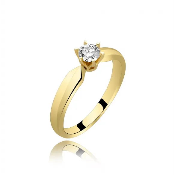 Złoty Pierścionek Z Brylantem 0,30 ct RSM0009