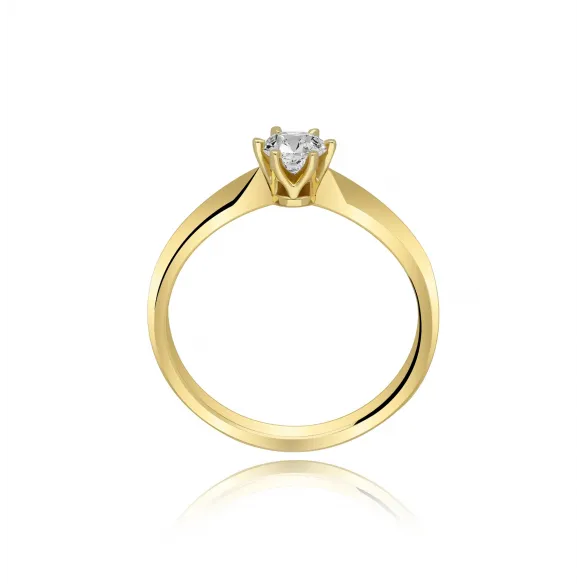 Złoty Pierścionek Z Brylantem 0,30 ct RSM0009