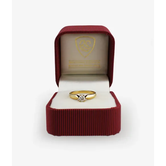 Złoty Pierścionek Z Brylantem 0,30 ct RSM0009