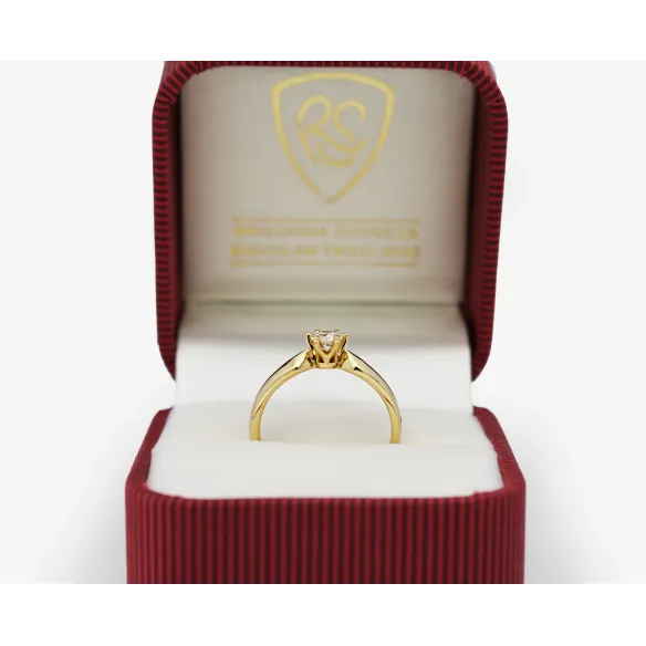Złoty Pierścionek Z Brylantem 0,30 ct RSM0009