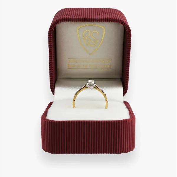 Złoty Pierścionek Z Brylantami 0,20 ct RS0459BIS