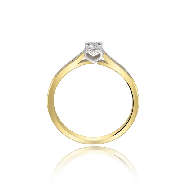 Złoty Pierścionek Z Brylantami 0,20 ct RS0459BIS