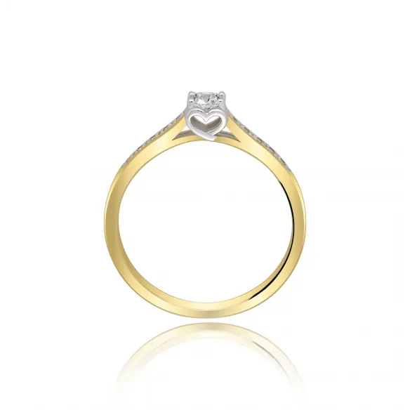 Złoty Pierścionek Z Brylantami 0,20 ct RS0459BIS