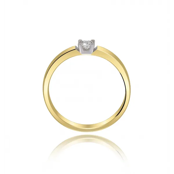 Pierścionek Zaręczynowy Z Brylantem 0,10 ct RS0461