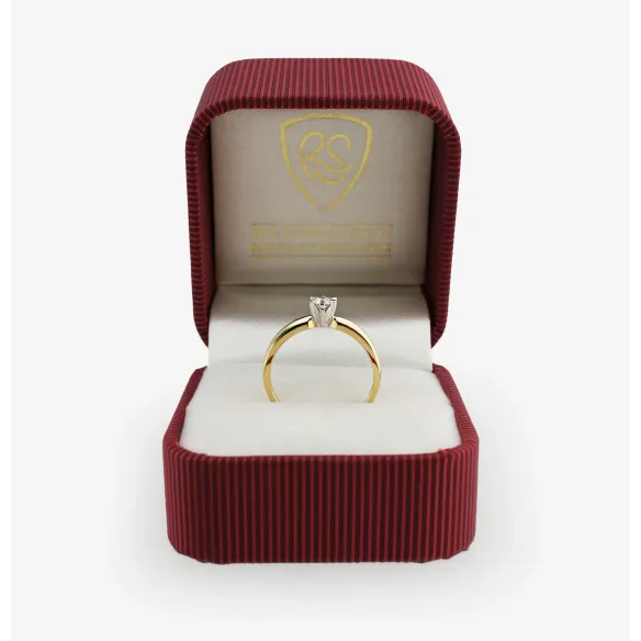 Pierścionek Zaręczynowy Z Brylantem 0,15 ct RS0158