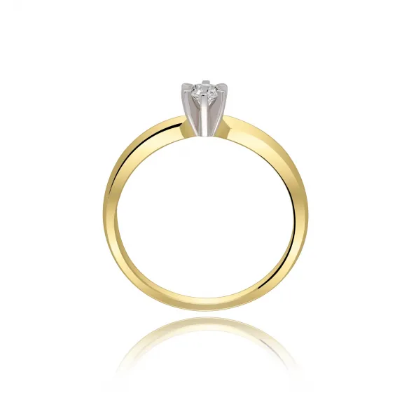 Pierścionek Zaręczynowy Z Brylantem 0,15 ct RS0158