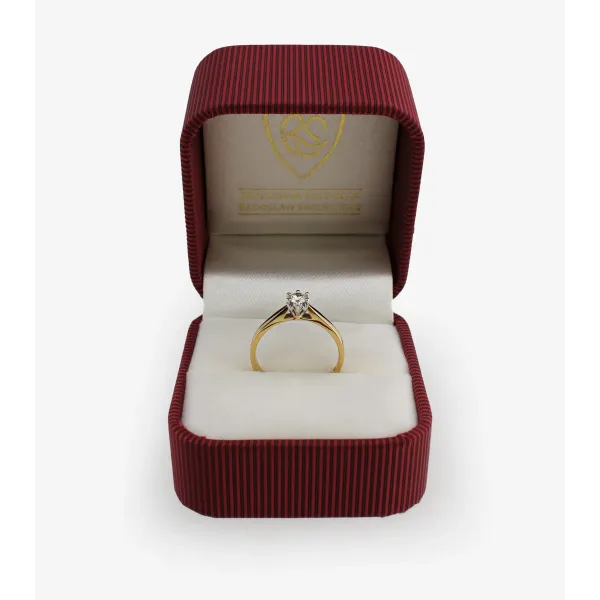 Pierścionek Zaręczynowy Z Brylantem 0,20 ct RS0295