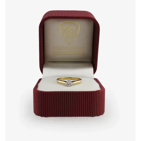 Pierścionek Zaręczynowy Z Brylantem 0,20 ct RS0295