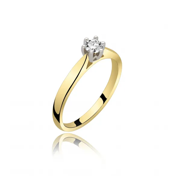Pierścionek Zaręczynowy Z Brylantem 0,20 ct RS0295