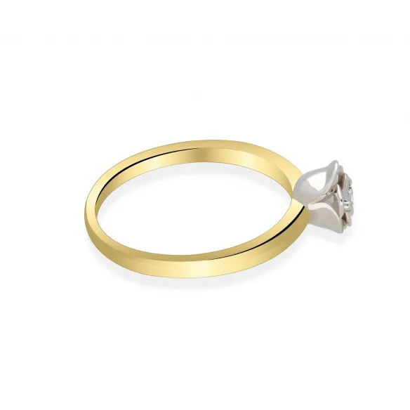 Pierścionek Zaręczynowy Z Brylantem 0,10 ct RS0159