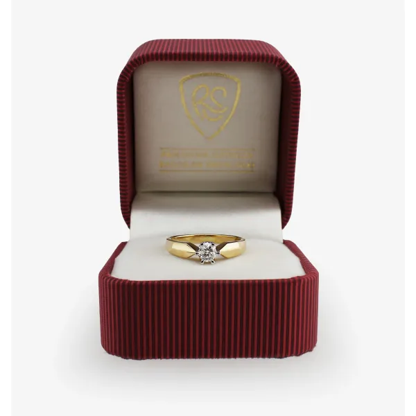 Pierścionek Zaręczynowy Z Brylantem 0,25ct RS0041