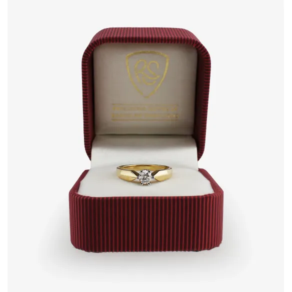 Pierścionek Zaręczynowy Z Brylantem 0,25ct RS0041