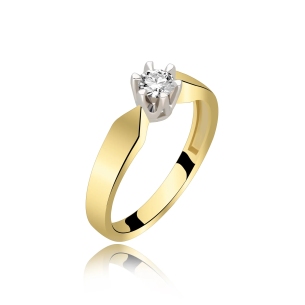 Pierścionek Zaręczynowy Z Brylantem 0,25ct RS0041