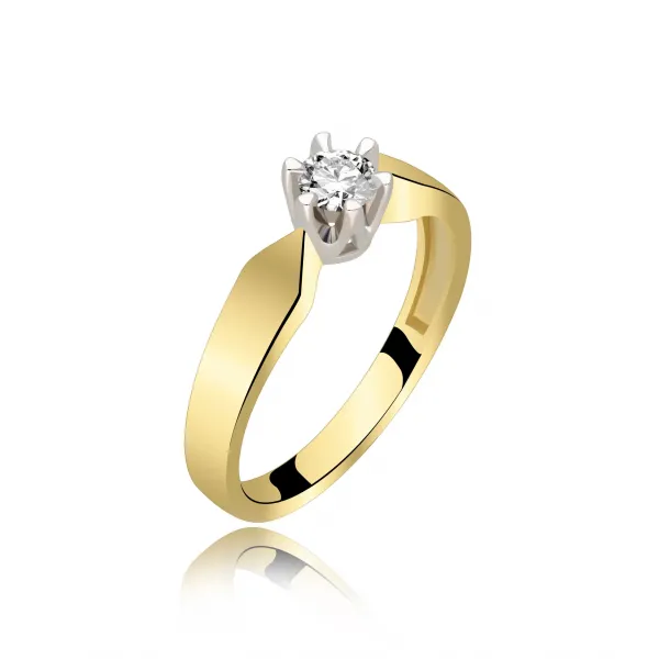 Pierścionek Zaręczynowy Z Brylantem 0,25ct RS0041