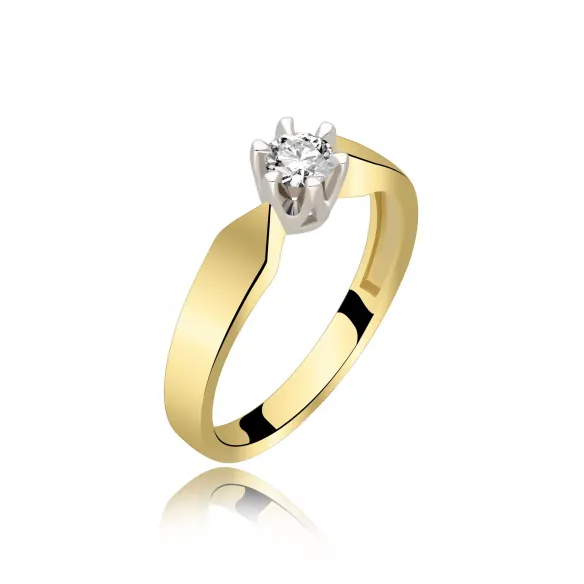 Pierścionek Zaręczynowy Z Brylantem 0,25ct RS0041