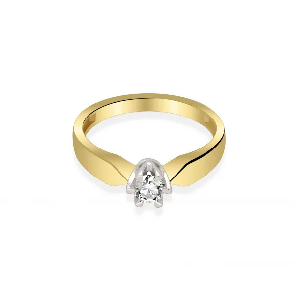 Pierścionek Zaręczynowy Z Brylantem 0,25ct RS0041