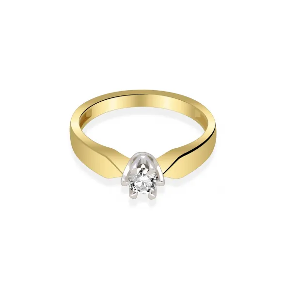 Pierścionek Zaręczynowy Z Brylantem 0,25ct RS0041